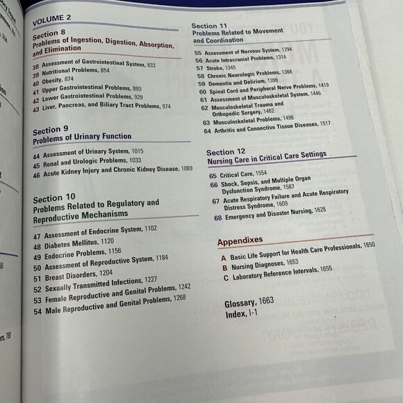 Medical Surgical Nursing Vol 2 10th Edition Textbook Lewis Bucher Harding - Picture 9 of 12
